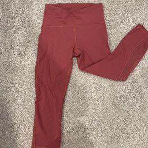 Lululemon leggings, cropped, pink